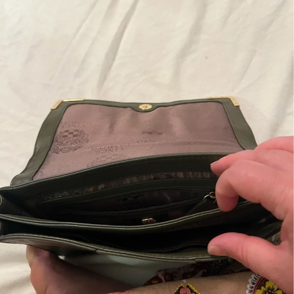 Vince Camuto genuine leather and suede hand bag - Picture 7 of 16